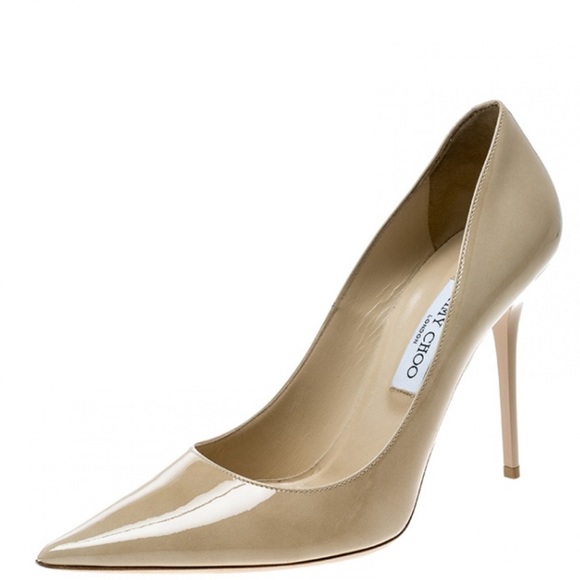 Jimmy Choo Beige Patent Leather - Picture 1 of 15